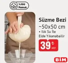 SÜZME BEZİ 50X50 CM
